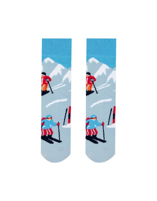 Fröhliche Socken Skifahrer - Kinder