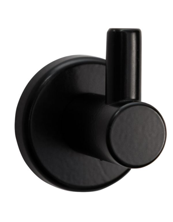 Einfacher Kleiderbügel "Nashorn" Edelstahl matt schwarz