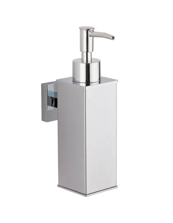 Sydney Chrome Wandseifenspender (quadratisch)
