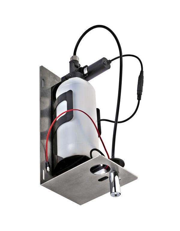 Automatischer, berührungsloser Flüssigseifen- und Desinfektionsmittelspender hinter dem Spiegel (1 l)