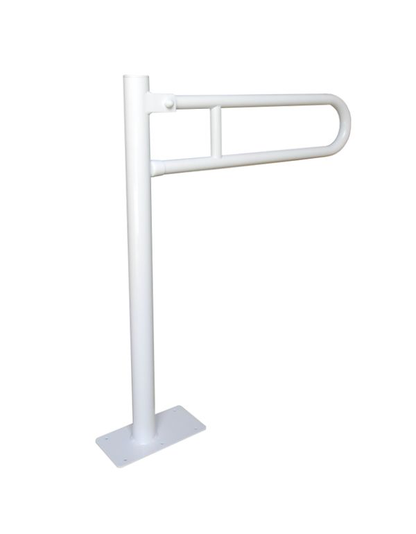 Handlauf für Behinderte, 700 mm, aus weißem Stahl
