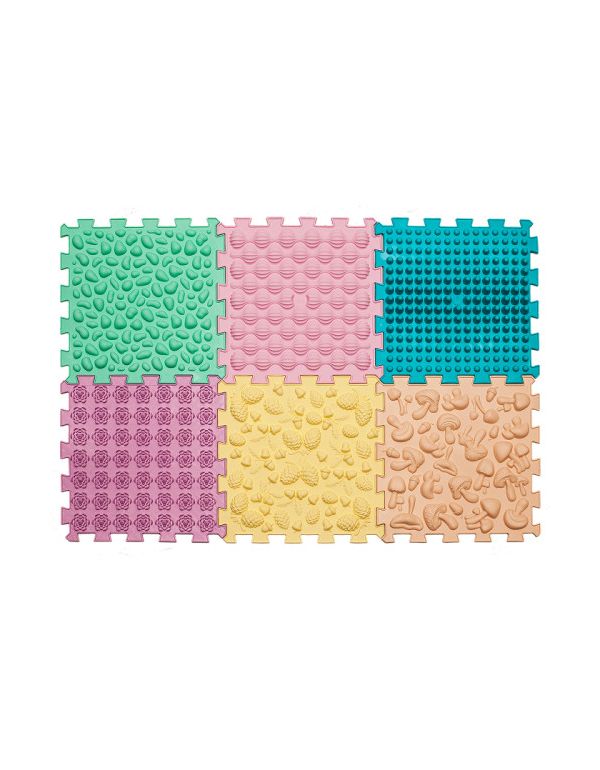 Massagematte Puzzle Mix Pastell 6 Elemente