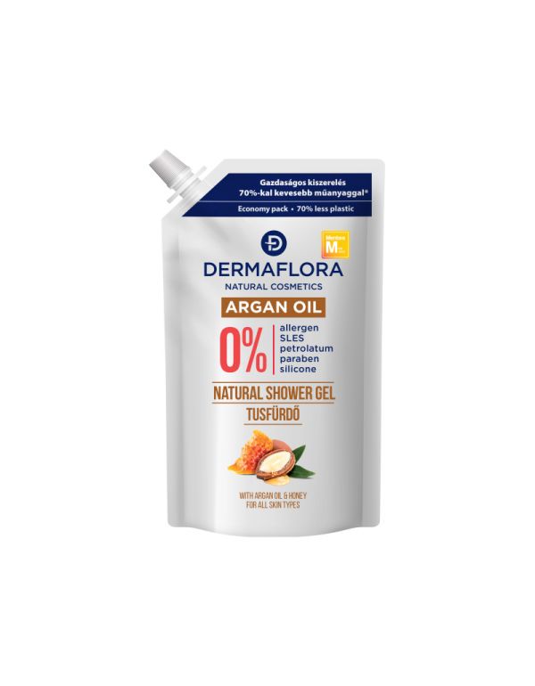 Dermaflora 0% Duschgel 500 ml mit Arganöl - Nachfüllpackung