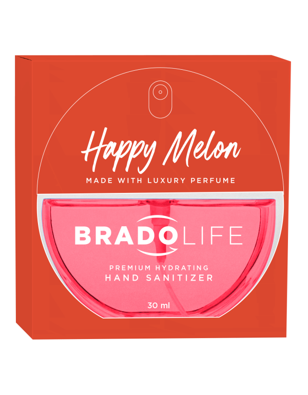 Bradolife Premium Feuchtigkeitsspendendes Handdesinfektionsmittel 30 ml Happy Melon