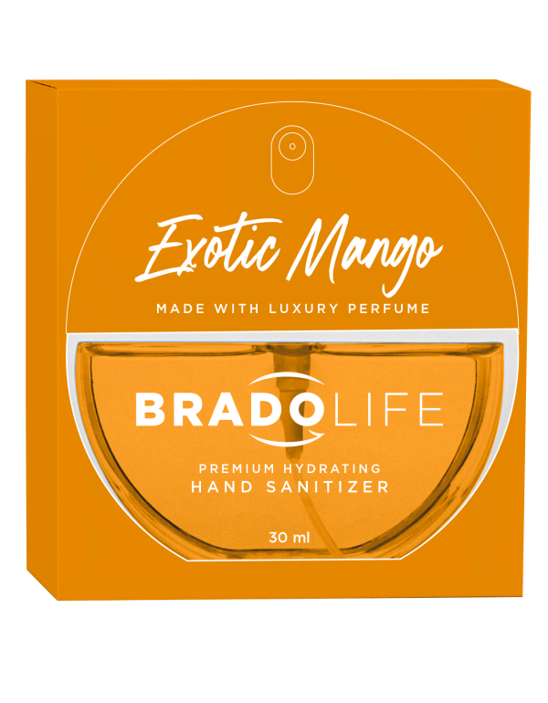 Bradolife Premium Feuchtigkeitsspendendes Handdesinfektionsmittel 30 ml Exotische Mango