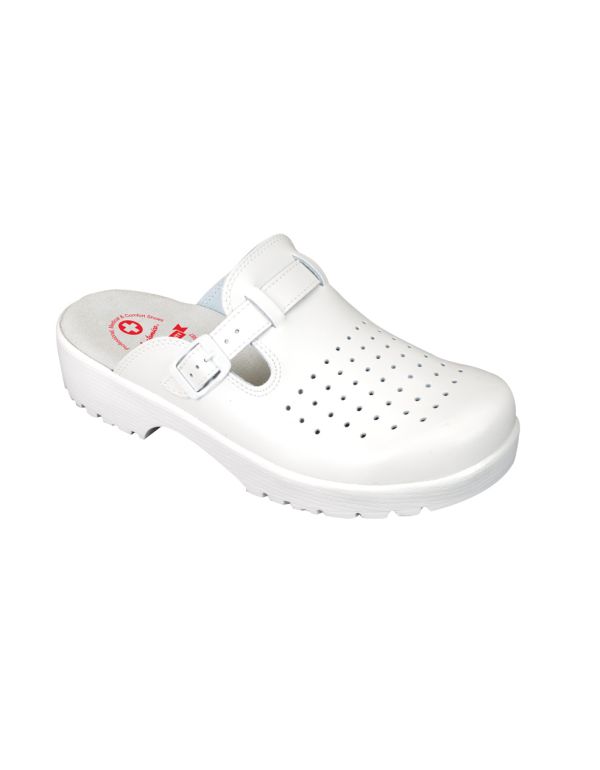 JULEX Fußbekleidung 3130 weiße Clogs