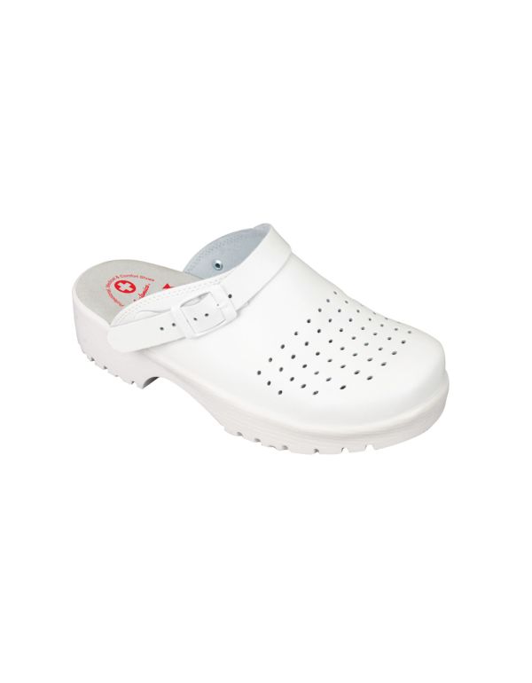 JULEX Fußbekleidung 3132 weiße Clogs