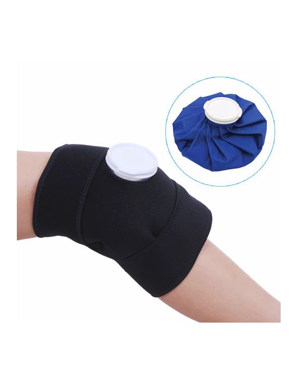 Kühlende Bandage mit großer Tasche für Knie und Gelenke