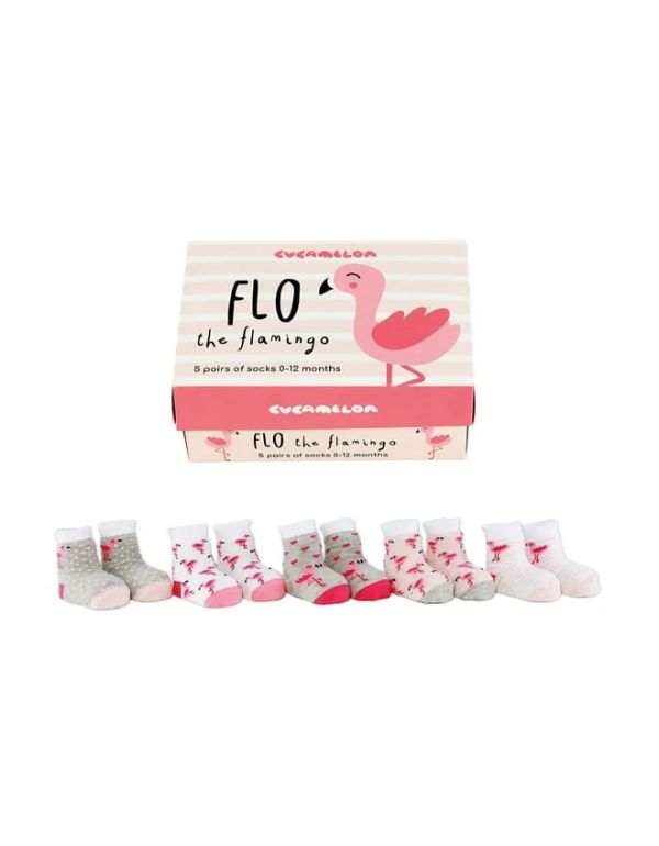 Kindersocken Flo der Flamingo