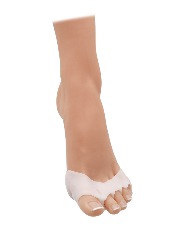 Metakissen-Bandage mit Zehentrennung und teilweiser Abdeckung des Spanns