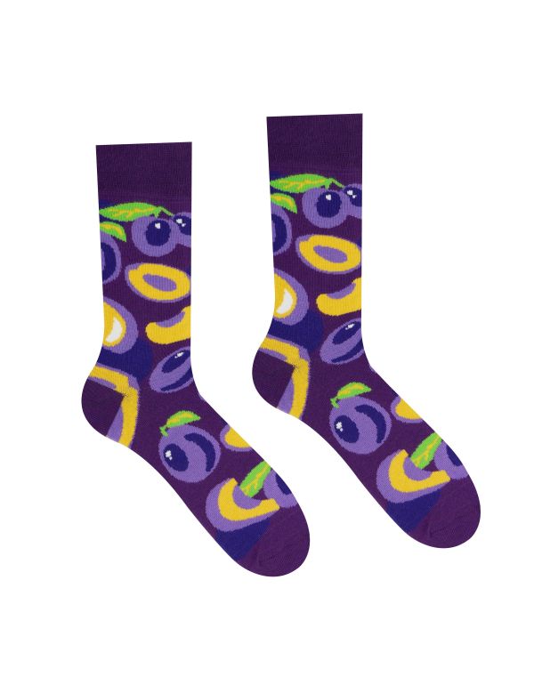 Geschenkpackung Socken Pflaumenkompott (1 Paar)