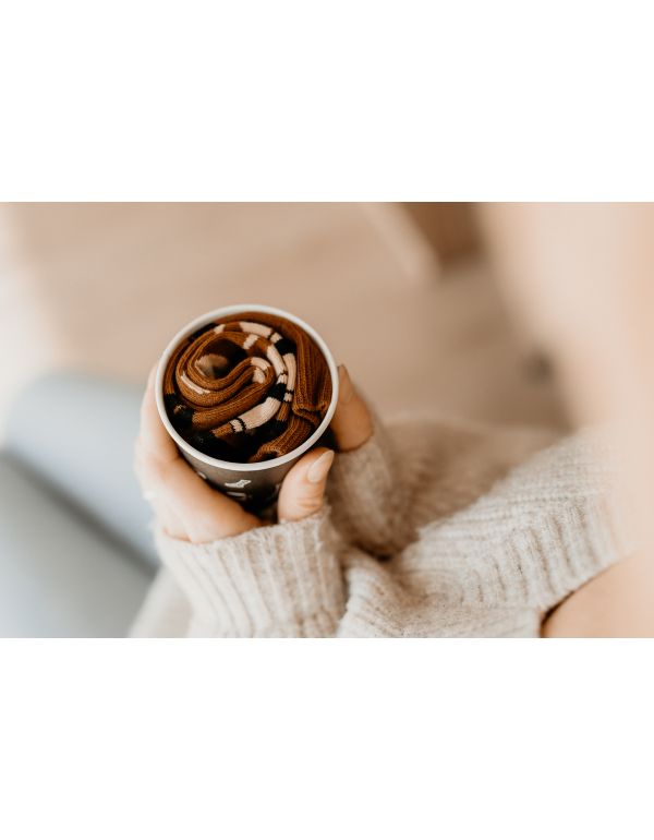 Socken-Geschenkpaket – Kaffee (1 Paar)
