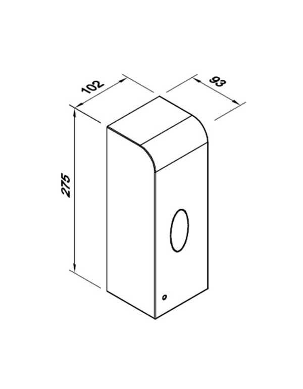 Automatischer, berührungsloser Spender für Flüssigseife und Desinfektionsmittel 1 l LAB