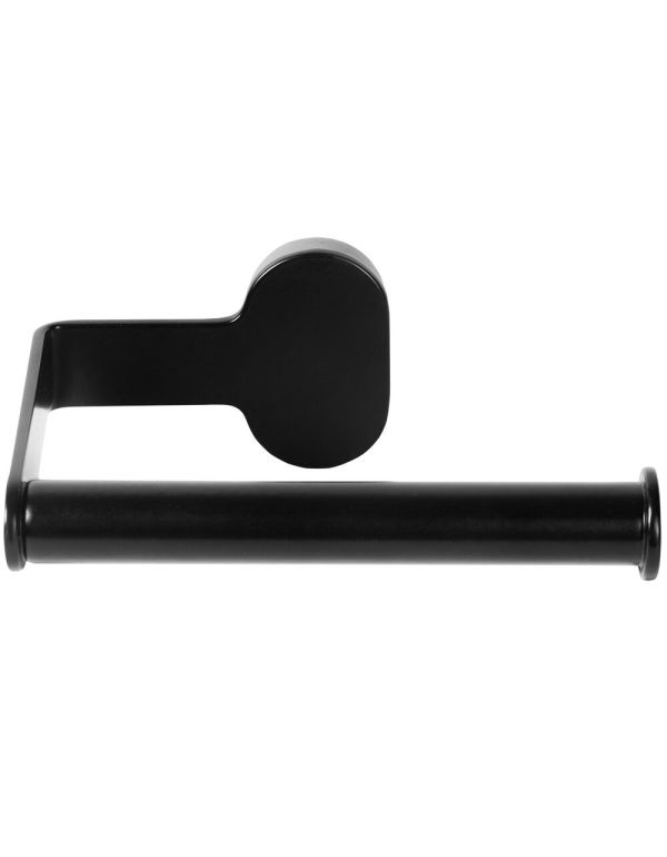 Schwarzer Toilettenpapierhalter