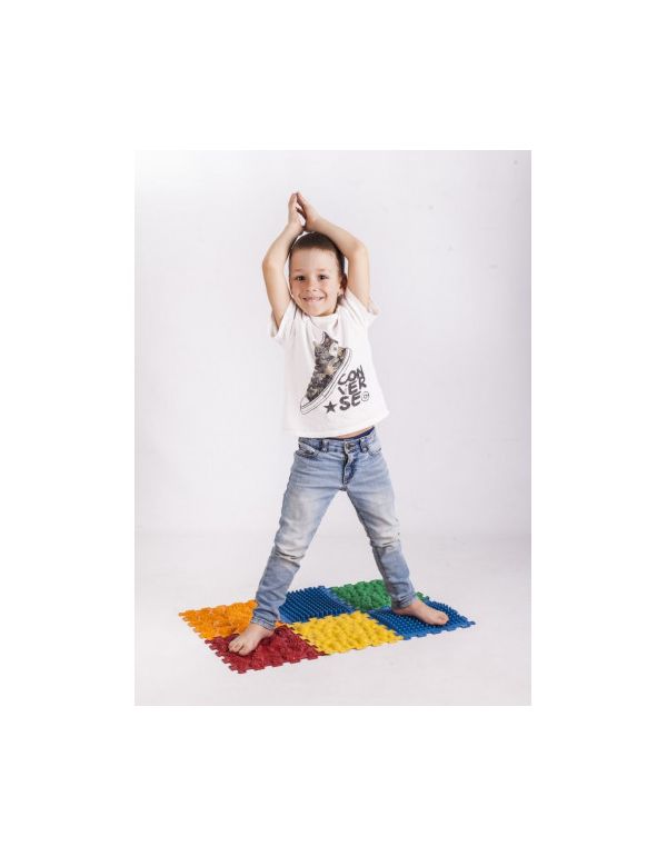 Massage-Orthopädiematte Puzzle „Mix“ 6 Elemente