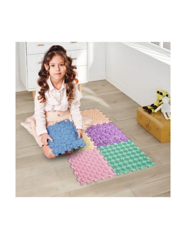 Massagematte Puzzle Mix Pastell 6 Elemente