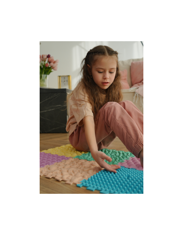 Massagematte Puzzle Mix Pastell 6 Elemente