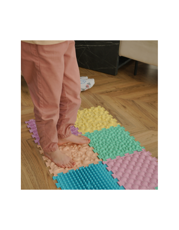 Massagematte Puzzle Mix Pastell 6 Elemente