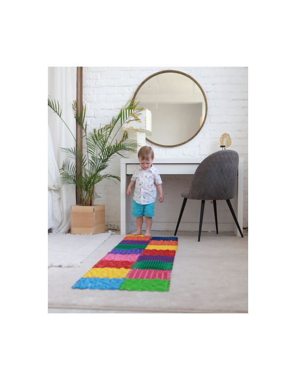 Sensorisches Teppichpuzzle „Mega Mix“ mit 18 Elementen