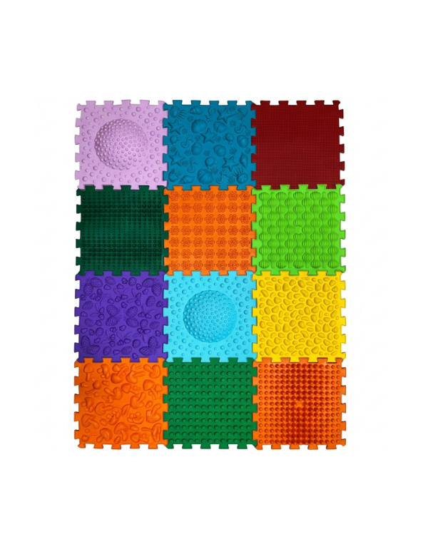 Ortek Mega Mix Puzzle Massagematte, 12-teilig